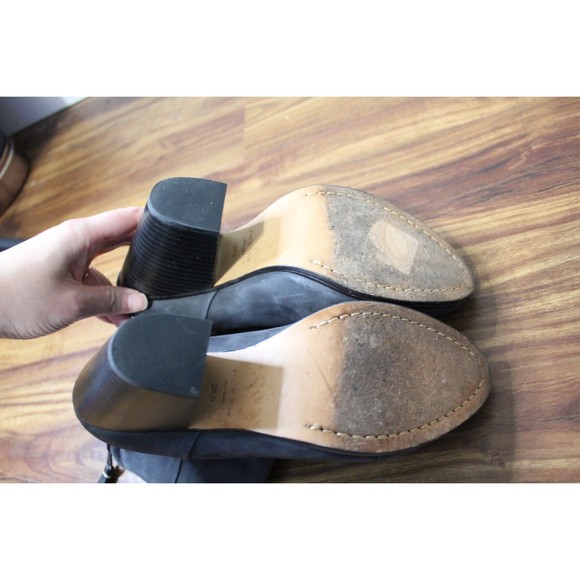 Rag & Bone Gray Leather Booties Size 38.5 | Size 7.5 - Picture 7 of 8